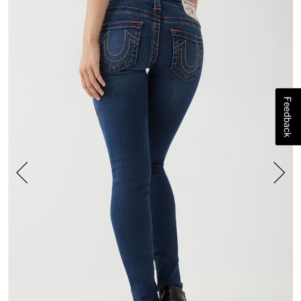 True Religion Stella Skinny Jeans with Contrast Stitching